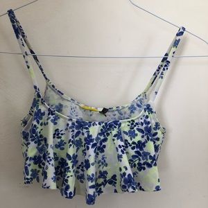 Floral bikini top